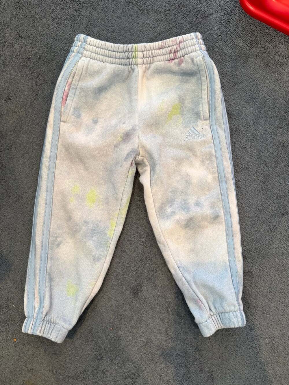 Adidas Cotton Fleece Joggers Size 2T Tie Dye Sweatpants